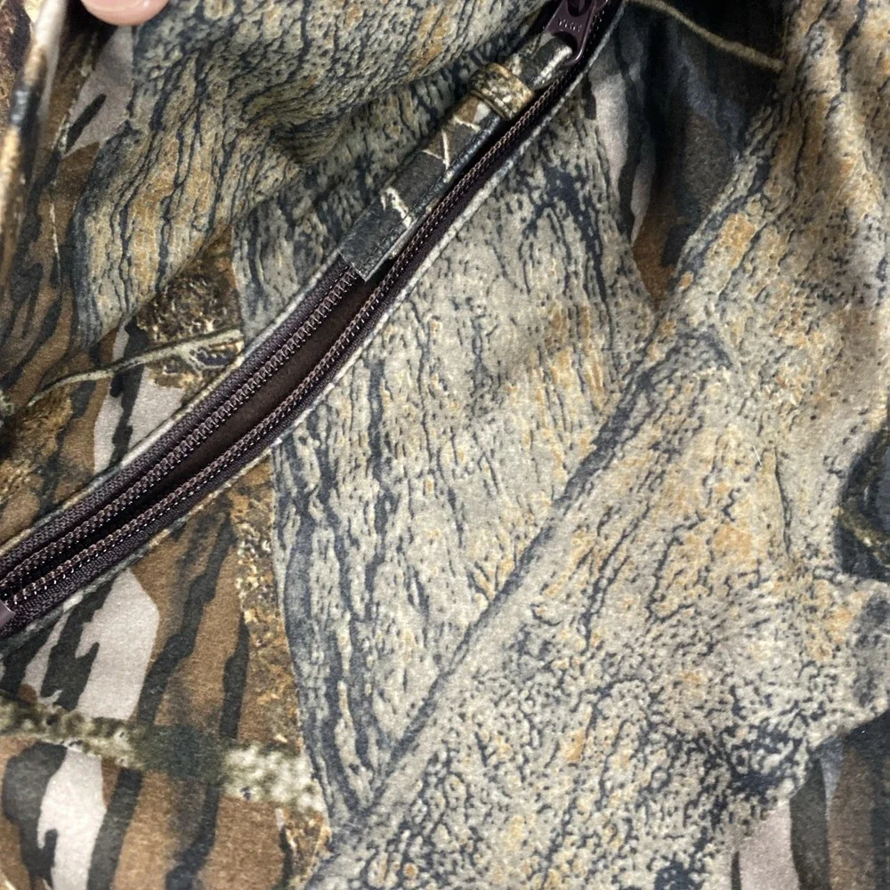 Gamehide‎ Hush Hide Mossy Oak Camouflage Hunting Zip Up Jacket Men's Size XL - Picture 8 of 16